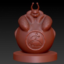 caranguejo esfera livre animal animais estatueta engraçado oceano mar miniatura colecionável marinho 3d print model - Mito3D