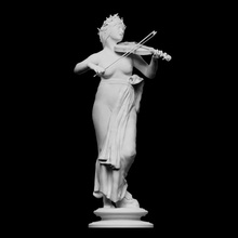 violoniste allégorie musique analyse femelle sculpture violon femme bronze France beauté enchères glyptotek private collection sotheby 39 openglam delaplanche opera garnier 3d print model - Mito3D