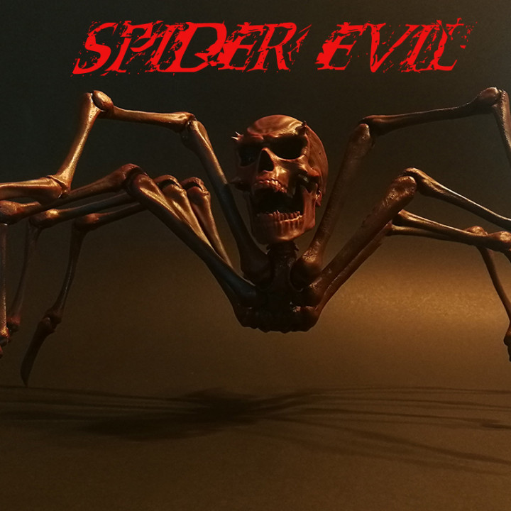 spider evil & garden action figure halloween soul arttoy evill 3D print model - Mito3D
