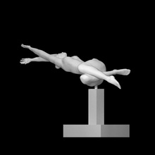 génial baigneur analyse sculpture contemporain figuratif great bather wieland forster 3d print model - Mito3D
