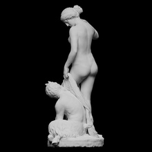 satiro ninfa scansione femmina mitologia capra maschio Russia figurativo neoclassico full figure tretyakov 3d print model - Mito3D