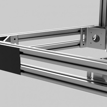 2020 doble perfil cubierta carcasa funda acortar Kossel anycubic 3d print model - Mito3D