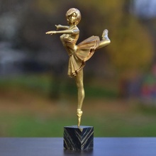 bailarina 3 educación Arte hembra figurilla personas escultura mujer personaje persona baile ballet doncella 3d print model - Mito3D