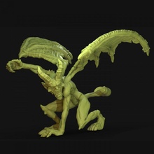 imp gargoyle store demon stl creature monster scary statue sculpt 32mm 28 demonic 3d print model - Mito3D