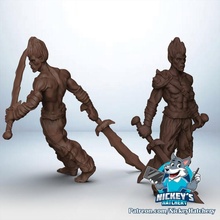 scies guerriers table jeux société dnd humanoïde PNJ 3d print model - Mito3D
