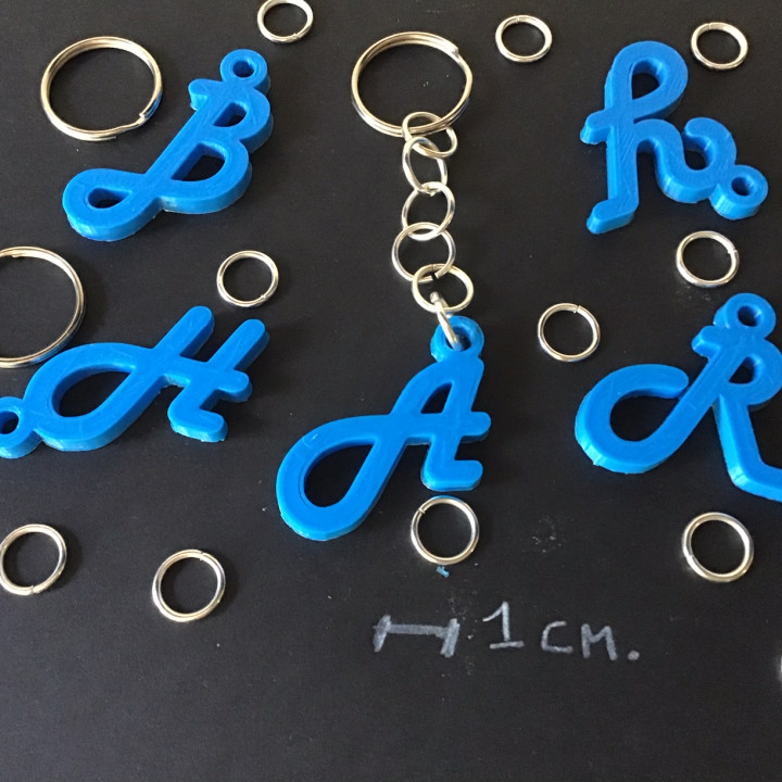 3d harfler anahtarlık moda Aksesuarlar kolye dekorasyon gadget'lar hobi sembol Metin işaret mektup 3dprint 3dmodel dil alfabe yazı tipleri tipi stl dosyası 3dletters 3dletter 3D print model - Mito3D