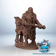 centaur handed axe tabletop creature boardgames dnd 3d print model - Mito3D