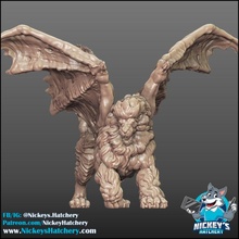 Mantikor Tischplatte Kreatur Monster Untote Brettspiele dnd 3d print model - Mito3D