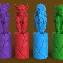 epik canavar Ayarlamak Cthulhu sürü Gargoyles vampirler 3d print model - Mito3D