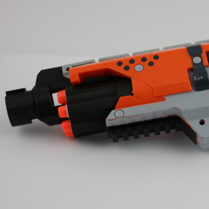 nerf hammershot mod blaster nerfgun gun nerfblaster dartblaster dart 3D print model - Mito3D