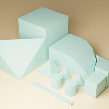 abstarque briques abstrait architecture 3d puzzle 2d brique 3d print model - Mito3D