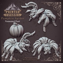 pumpkin spiders - ambush hord 32mm scale dnd store dragons halloween kickstarter models dungeon patreon 3d print model - Mito3D