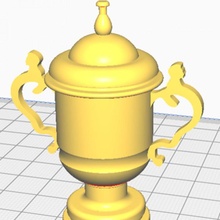 webb ellis cup rwc simple rugby 3d print model - Mito3D