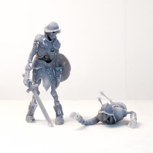 iskelet şövalye dnd canavar 2 pozlar masaüstü zırh kemikler ejderhalar Zindanlar şekil heykelcik mini minyatür kalkan kılıç zombi düşman 3d print model - Mito3D