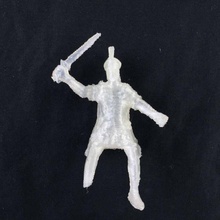 soldier bent sword head tabletop game games toy toys 3d print model - Mito3D