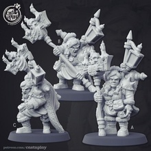 dwarven warlocks tabletop fantasy female play dwarf warlock giants siege dnd cast dwarves 3d print model - Mito3D