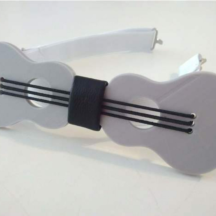 papillon guitare arc attacher 3D print model - Mito3D
