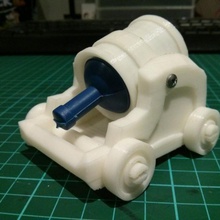 party popper cannone giochi giocattoli partito cannon 3d print model - Mito3D