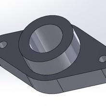 kfl08 8mm rulman Kulp destek 3d print model - Mito3D