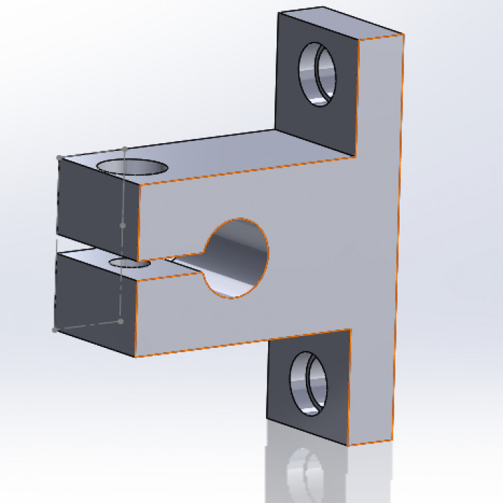 sk8 8mm shaft holder 3D print model - Mito3D