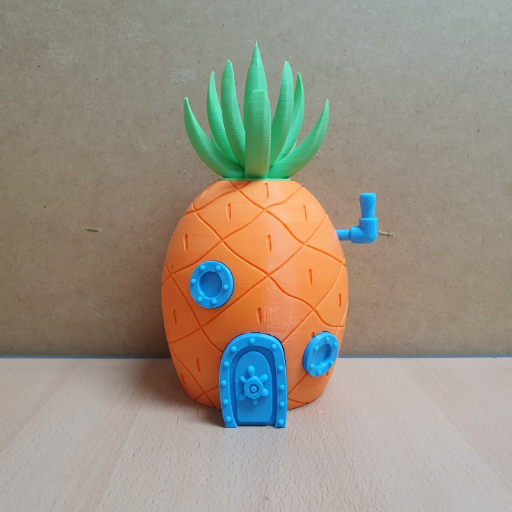 spongebob pineapple house coinbank toys & games spongebobsquarepants 3D print model - Mito3D