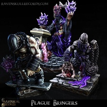 plague bringers set tabletop dark fantasy horror monster zbrush zombie miniature zombies bearer necromancer bringer 3d print model - Mito3D