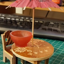 longevity bowl decoration display miniature houseware asian tiny dollhouse furniture 3d print model - Mito3D
