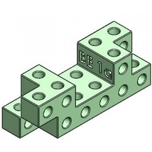 Strahl 1a Mechanik Bildung Spaß modular abspielen Spielzeug bauen Ingenieurwesen Modul he ideas 3d print model - Mito3D