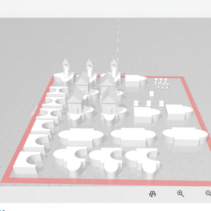 assemblare cittadina puzzle Peices parco enigmatico terreno gioco nik 3D print model - Mito3D