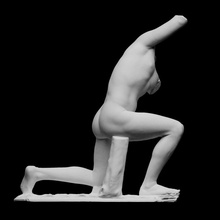 kneeling man niobid wrestler scan mythology sculpture apollo death diana plaster group figurative artec openglam artec-eva smk-open niobide massacre 3d print model - Mito3D