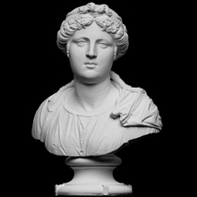bust young woman scan female portrait sculpture marble simone-bianco 3d print model - Mito3D