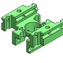 rail straight ra 2a mechanics education fun modular play toy build engineering module he-ideas 3d print model - Mito3D