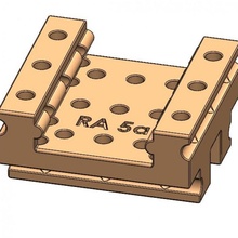 rail straight ra 5a mechanics education fun modular play toy build engineering module he-ideas 3d print model - Mito3D