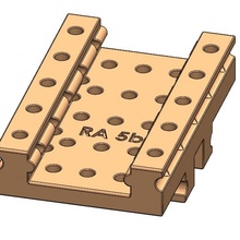 rail straight ra 5b mechanics education fun modular play toy build engineering module he-ideas 3d print model - Mito3D