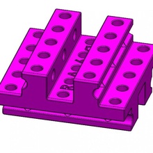 rail straight ra 6a mechanics education fun modular play toy build engineering module he-ideas 3d print model - Mito3D