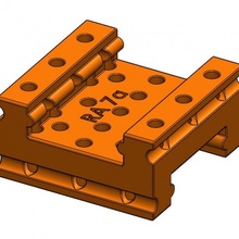 carril Derecho ra 7a mecánica educación divertido modular jugar juguete construir Ingenieria módulo ideas 3d print model - Mito3D