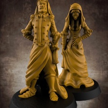 çift şekil ilham Maaş jung müze heykel 32mm minyatür masaüstü şeytan kadın Dualaspect aynadaki görüntü bbeg 3d print model - Mito3D
