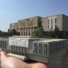 Ulusal müze Tarih Arnavutluk mimari bina tarihi Avrupalı anıt Avrupa dönüm noktası mimar mini dünya miniworld3d Tiran 3d print model - Mito3D