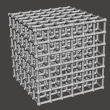 1x1 latice cube sla 3d print model - Mito3D