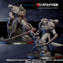 caos campeón esclavo mesa 40k juego modelo sci fi guerra martillo guerrero miniatura 40000 rapto Slaanesh 3d print model - Mito3D