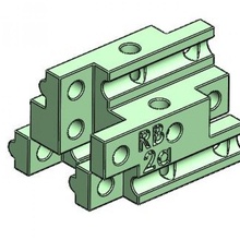 carril haz ra 2a mecánica educación divertido modular jugar juguete construir Ingenieria módulo ideas 3d print model - Mito3D