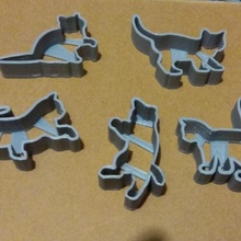 cat cookie cutter pack 3d print model - Mito3D