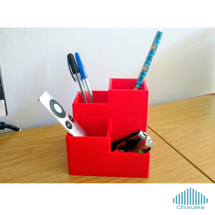 lápis suporte jardim escritório Porta alça oficina escritorio Schreibtisch lapicero ro bala 3D print model - Mito3D