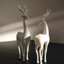 cervo coppia decorativo oggetti negozio arte decorazione regalo ufficio scultura natale deco Natale ignadeco 3d print model - Mito3D