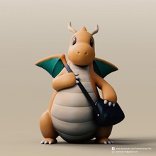 dragonita Pokémon brinquedos jogos 3d print model - Mito3D
