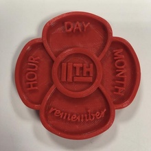 11th amapola día guerra recuerda Dia Poppy recuerdalos olvidemos héroes recuerdo olvides armisitceday 3d print model - Mito3D