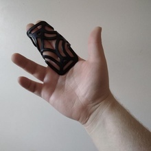 formbar doppelt Finger Schiene medizinisch 3d print model - Mito3D