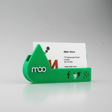 moo business card holder fan art titolare brand carta credito logo twitter facebook businesscard socialmedia 3d print model - Mito3D