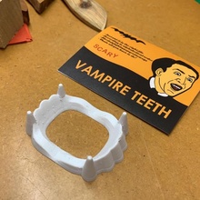 vampire teeth halloween kiss movie prop cage nicolas vampires 3d print model - Mito3D
