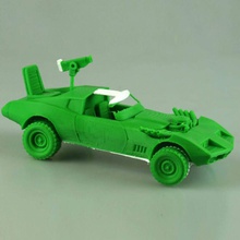 mad max perentti corvette - fury road toys & games car guns moving assembly multipart madmax 3d print model - Mito3D